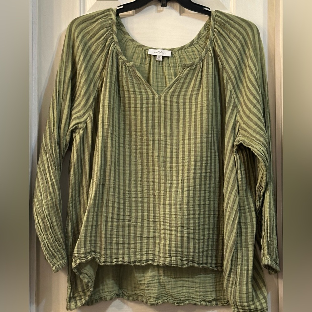 New Directions Green Blouse, Size 3X